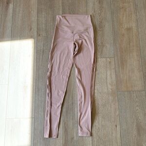 Aerie real me 7/8 legging high rise nude leggings with side slits